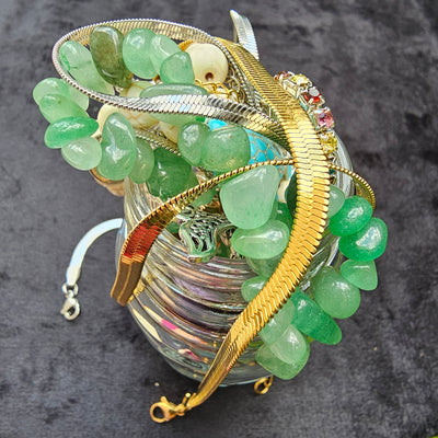 Jewelry Jar Summer – Mystery Jewelry Jar – Gold Plated Stainless Steel Jewelry