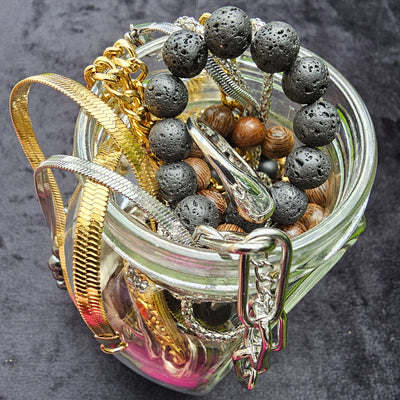 Jewelry Jar Festival – Mystery Jewelry Jar – Gold Plated Stainless Steel Jewelry