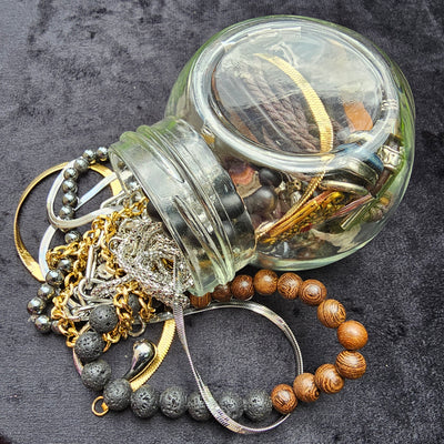 Jewelry Jar Festival – Mystery Jewelry Jar – Gold Plated Stainless Steel Jewelry