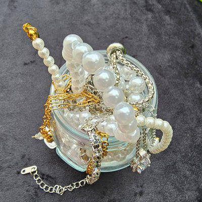 Jewelry Jar Wedding – Mystery Jewelry Jar – Gold Plated Stainless Steel Jewelry