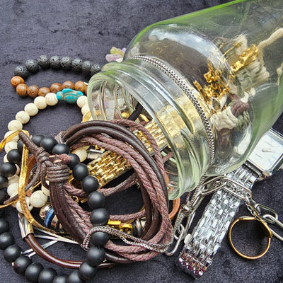 Jewelry Jar Big – Mystery Jewelry Jar – Gold Plated Stainless Steel Jewelry