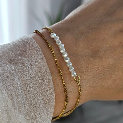 Brățară dublă placată cu aur 18K