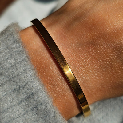 Brățară rigidă placată cu aur 18K