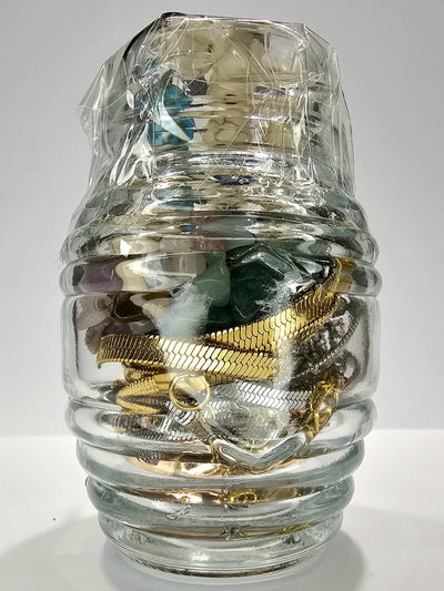 Jewelry Jar Summer – Mystery Jewelry Jar – Gold Plated Stainless Steel Jewelry