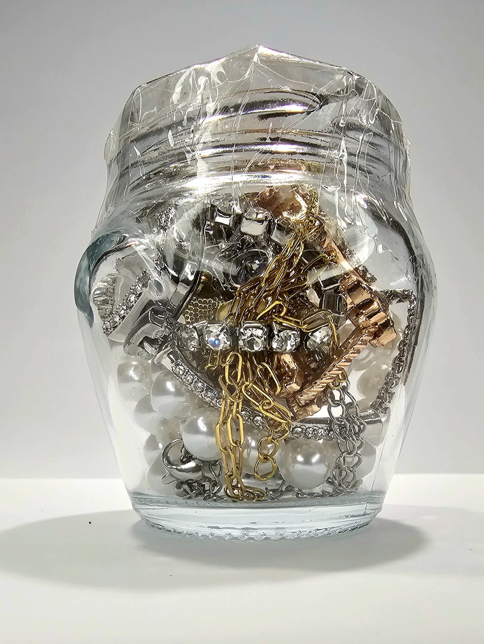 Jewelry Jar Wedding – Mystery Jewelry Jar – Gold Plated Stainless Steel Jewelry