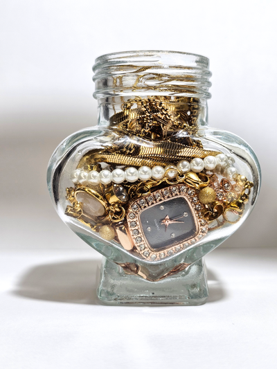 Jewelry Jar All Gold – Mystery Jewelry Jar – Gold Plated Stainless Steel Jewelry