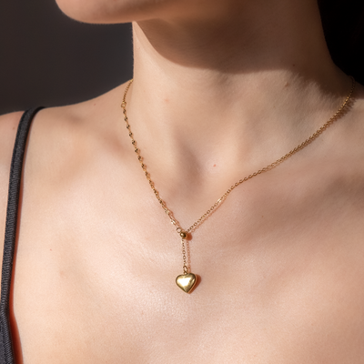 Colier din oțel inoxidabil placat cu aur 18K