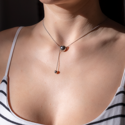 Colier minimalist din oțel inoxidabil cu pandantiv alungit