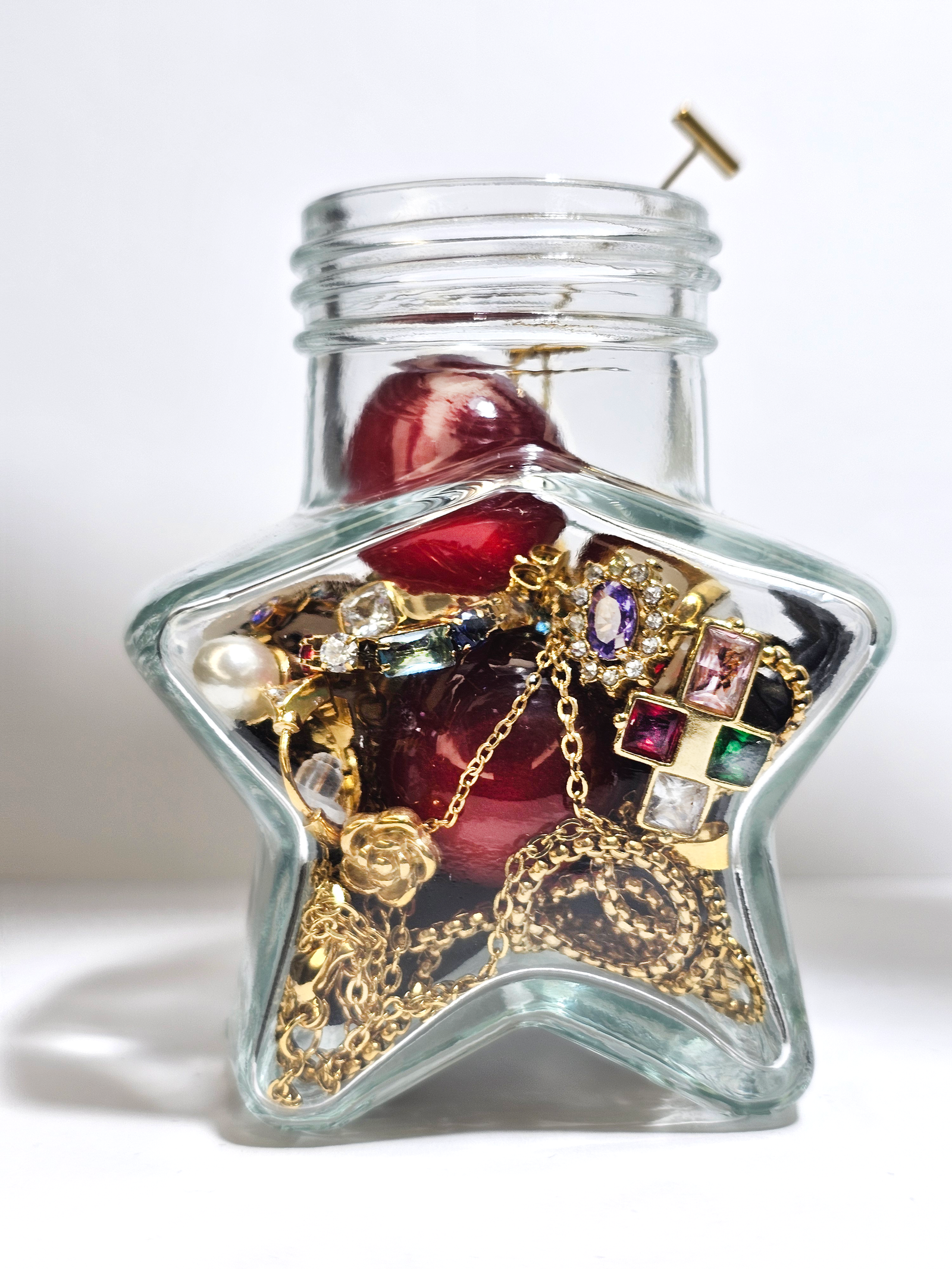 Jewelry Jar Summer – Mystery Jewelry Jar – Gold Plated Stainless Steel Jewelry