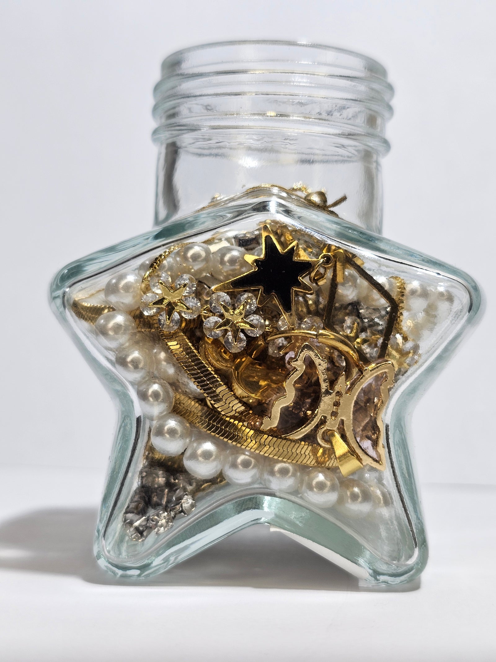 Jewelry Jar Wedding Slim – Mystery Jewelry Jar – Gold Plated Stainless Steel Jewelry