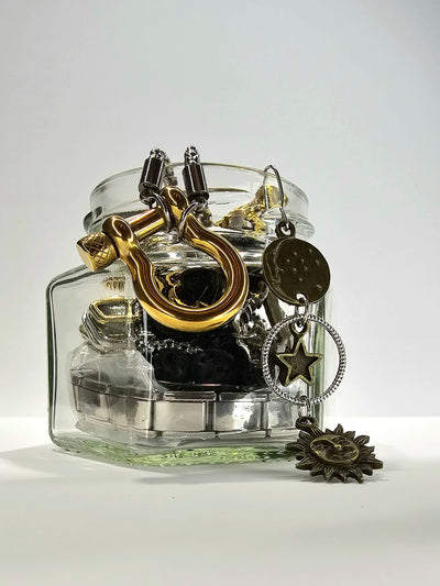 Jewelry Jar Rock – Mystery Jewelry Jar – Gold Plated Stainless Steel Jewelry