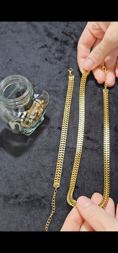Jewelry Jar All Gold LOVE – Mystery Jewelry Jar – Gold Plated Stainless Steel Jewelry